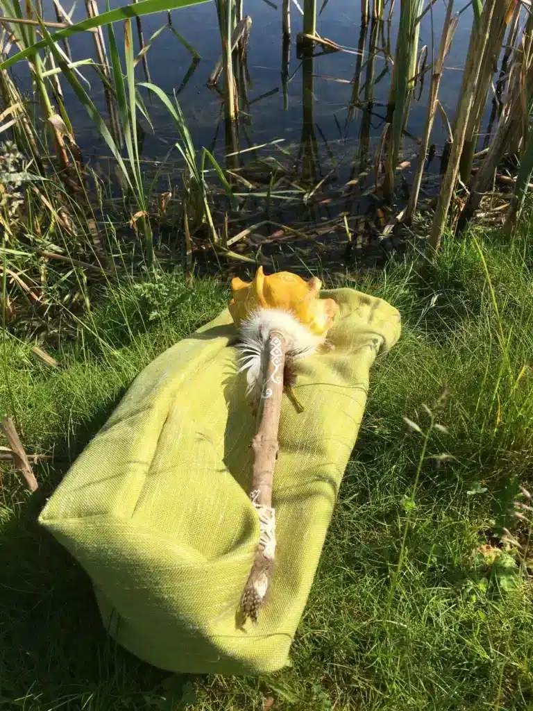 Hochet chamanique des pouvoirs de l'eau